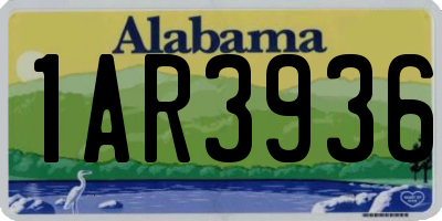 AL license plate 1AR3936
