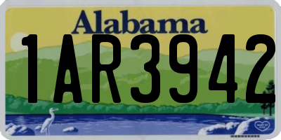 AL license plate 1AR3942