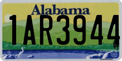AL license plate 1AR3944