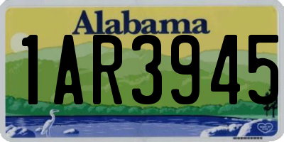 AL license plate 1AR3945
