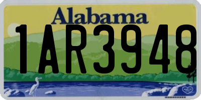 AL license plate 1AR3948