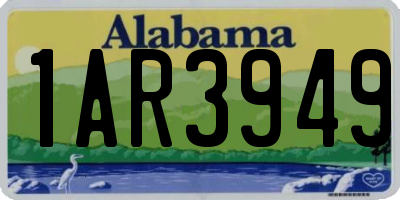 AL license plate 1AR3949