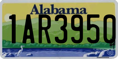 AL license plate 1AR3950