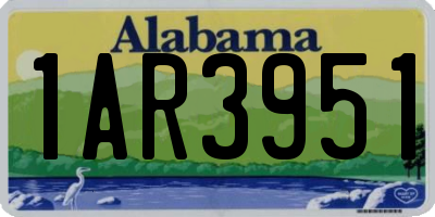 AL license plate 1AR3951