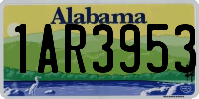 AL license plate 1AR3953