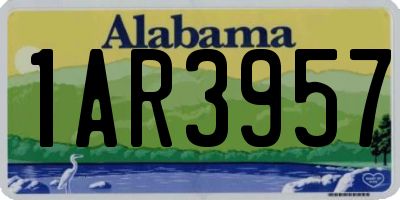 AL license plate 1AR3957