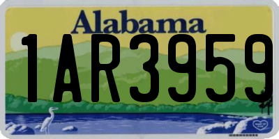 AL license plate 1AR3959