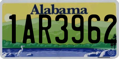 AL license plate 1AR3962