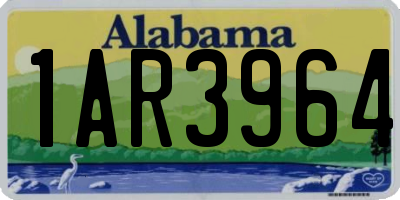 AL license plate 1AR3964