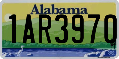 AL license plate 1AR3970