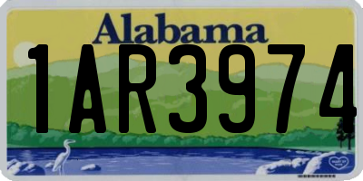 AL license plate 1AR3974