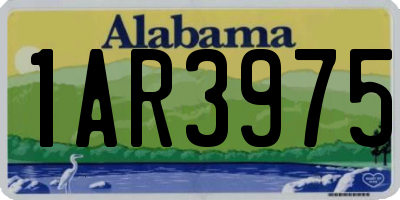 AL license plate 1AR3975