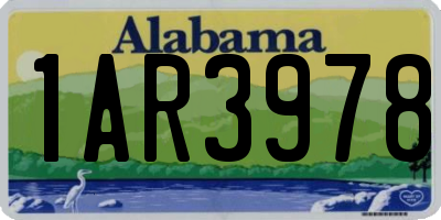 AL license plate 1AR3978