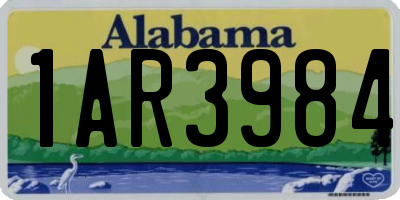 AL license plate 1AR3984