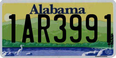 AL license plate 1AR3991