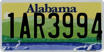 AL license plate 1AR3994