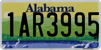AL license plate 1AR3995