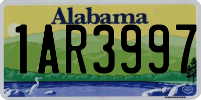 AL license plate 1AR3997