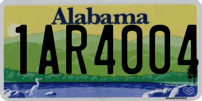 AL license plate 1AR4004