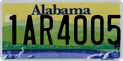 AL license plate 1AR4005