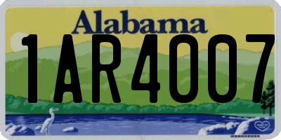 AL license plate 1AR4007