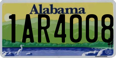 AL license plate 1AR4008