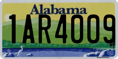 AL license plate 1AR4009