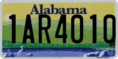 AL license plate 1AR4010