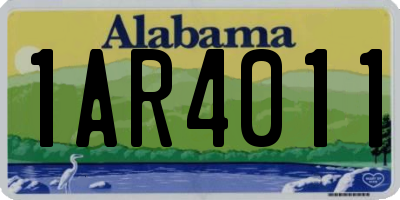 AL license plate 1AR4011
