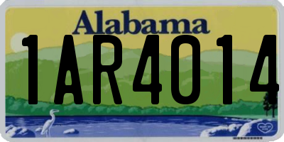 AL license plate 1AR4014