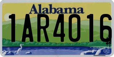 AL license plate 1AR4016