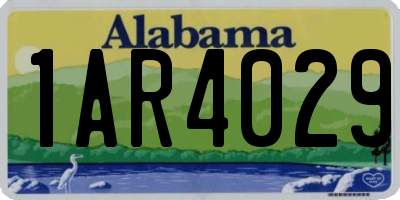 AL license plate 1AR4029