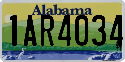 AL license plate 1AR4034