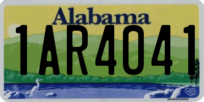 AL license plate 1AR4041