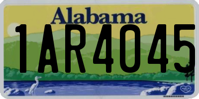 AL license plate 1AR4045