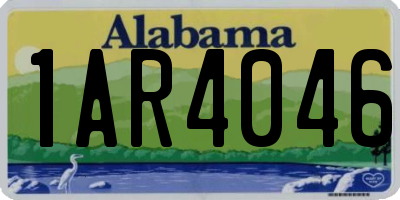AL license plate 1AR4046