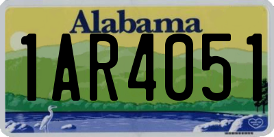 AL license plate 1AR4051
