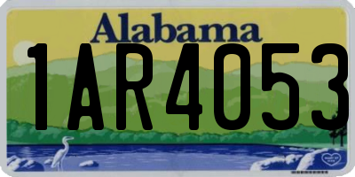 AL license plate 1AR4053
