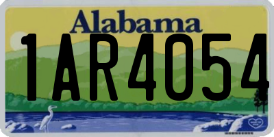 AL license plate 1AR4054
