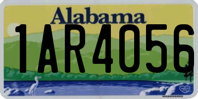 AL license plate 1AR4056