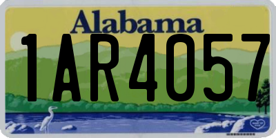 AL license plate 1AR4057