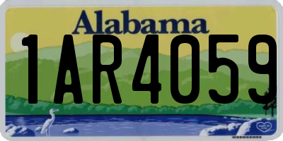 AL license plate 1AR4059