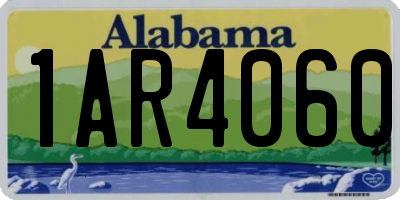 AL license plate 1AR4060
