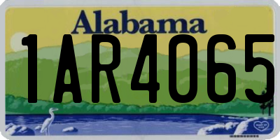 AL license plate 1AR4065
