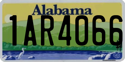 AL license plate 1AR4066