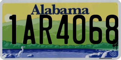 AL license plate 1AR4068