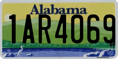 AL license plate 1AR4069