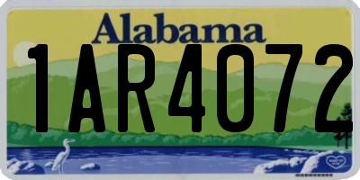 AL license plate 1AR4072