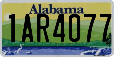 AL license plate 1AR4077