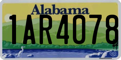 AL license plate 1AR4078